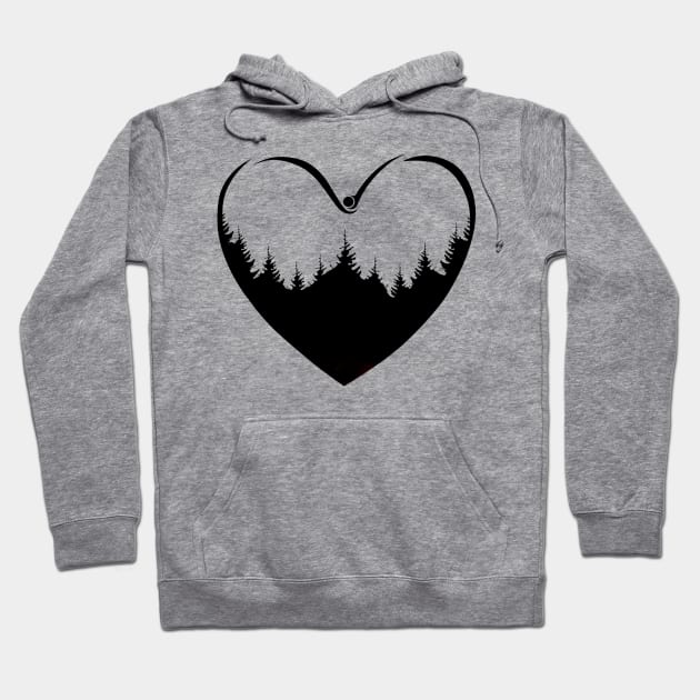 Heart of the Wild Hoodie by MettaArtUK